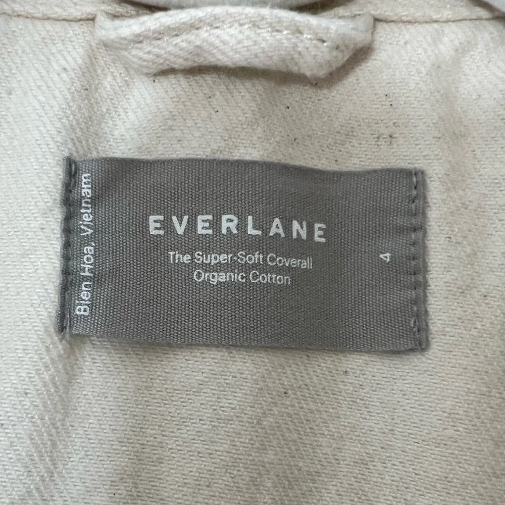 Everlane Short Sleeve‎ Denim Coveralls in Bone Size 4